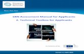 ERN Assessment Manual for Applicants 2. Technical Toolbox for ...