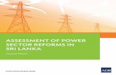 Assessment of Power Sector Reforms in Sri Lanka: Country Report