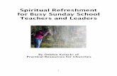 Spiritual Refreshment for Busy Sunday School Teachers and Leaders