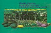 R&D Status on Agroforestry & Multipurpose Trees and Shrubs