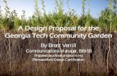 A Design Proposal for the Georgia Tech Community Garden