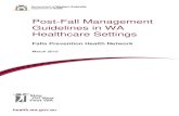Post-Fall Management Guidelines in WA Healthcare Settings