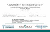 Accreditation Information Session