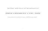 PROCUREMENT LAW, 2008
