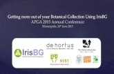 Getting more out of your Botanical Collection Using IrisBG APGA ...