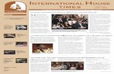 I-House Times Newsletter - Winter 2007-2008