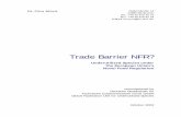 Trade Barrier NFR? Underutilized Species under the European ...
