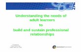 Understanding adult learners NP coaching