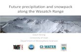 Future precipitation and snowpack along the Wasatch Range