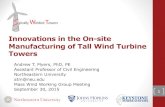 Innovations in the On-site Manufacturing of Tall Wind Turbine Towers