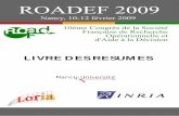 LIVRE DES RESUMES - roadef 2009