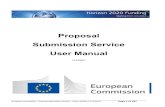 H2020 Proposal Submission Service User Manual