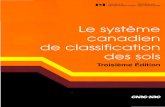 Le système Canadien de classification des Sols, 3ième éditions. 1998