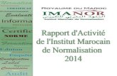 Télécharger le Rapport d'activité IMANOR 2014
