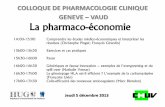 La pharmaco-économie (François Girardin) (link is external)