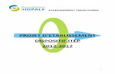 PROJET D'ETABLISSEMENT DISPOSITIF ITEP 2012-2017
