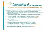 Presentation of Grenoble-INP and ENSIMAG - MOAIS