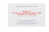 ESSAI SUR LE PRINCIPE DE POPULATION