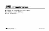 LabVIEW Report Generation Toolkit for Microsoft Office User Manual