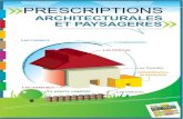 Prescriptions architecturales et paysagères