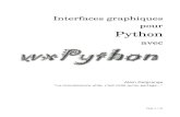 Interfaces graphiques pour Python avec wxPython..