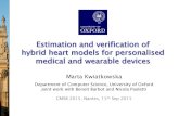 Estimation and verification of hybrid heart models for personalised ...