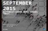 Ipsos MORI/Economist Issues Index - September 2015