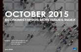 Ipsos MORI / Economist Issues Index - October 2015