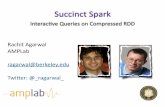 Succinct Spark: Fast Interactive Queries on Compressed RDDs by Rachit Agarwal