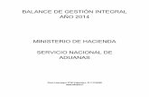 BALANCE DE GESTIÓN INTEGRAL AÑO 2014 MINISTERIO DE ...