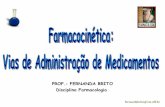Farmacocinética: vias de administração de medicamentos
