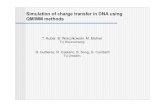 Simulation of charge transfer in DNA using QM/MM methods