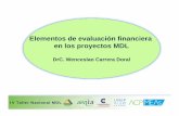 Elementos de evaluación financiera en los proyectos MDL