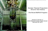 Nuclear Thermal Propulsion Ground Test History The Rover/NERVA ...