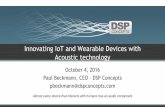 Track 1   session 2 - st dev con 2016 -  dsp concepts - innovating iot+wearable with acoustic