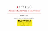H2O World - Advanced Analytics at Macys.com - Daqing Zhao