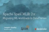 Apache® Spark™ MLlib 2.x: migrating ML workloads to DataFrames