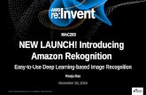 AWS re:Invent 2016: NEW LAUNCH! Introducing Amazon Rekognition (MAC203)