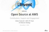 AWS re:Invent 2016: Open Source at AWS—Contributions, Support, and Engagement(ARC213)
