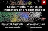 Sugimoto - Social media metrics as indicators of broader impact
