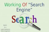 Working of search engine