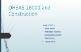 Ohsas 18000 and construction