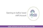 Opening an NPS Account using Adhaar via eNPS