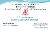 A presentation on "EDDY CURRENT BRAKES"
