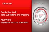 Oracle Key Vault Data Subsetting and Masking