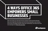 4 Ways Office 365 Empowers Small Businesses