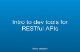 Tools for RESTful APIs