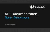 API Documentation Best Practices