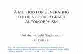 A Method for Generating Colorings over Graph Automophism