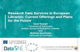 Research Data Services in European Libraries: Current Offerings and Plans for the Future